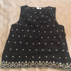 Women’s black tank top